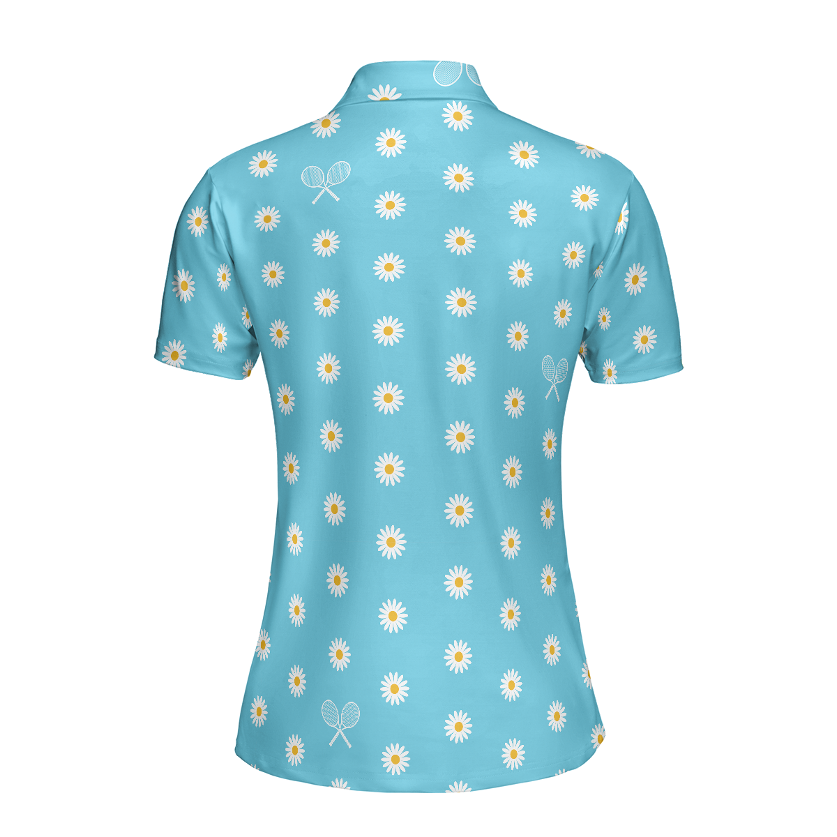 Daisy Tennis Shirt Short Sleeve Women Polo Shirt