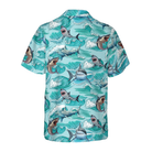 Sharks On Sea Waves Hawaiian Shirt