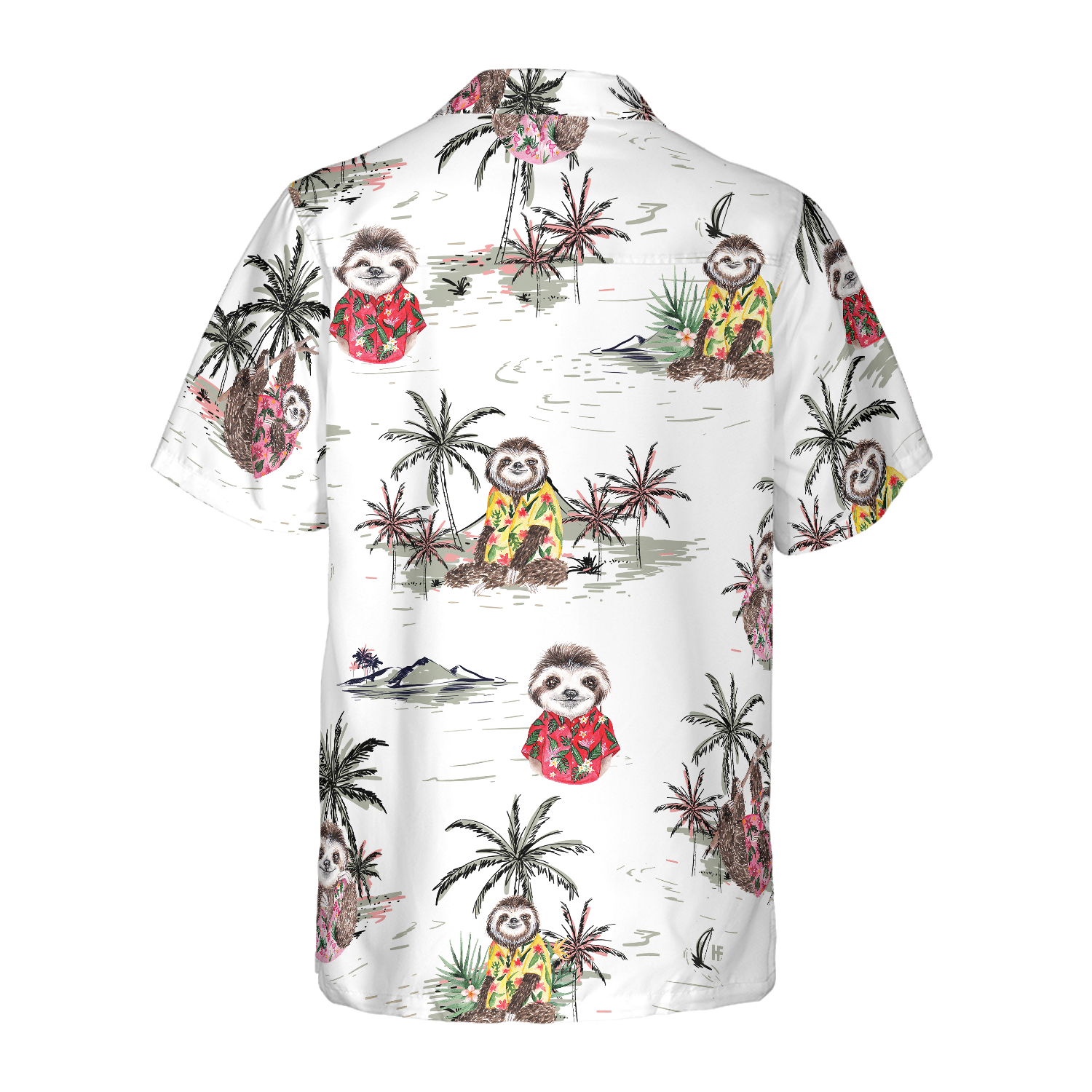 Tropical Sloth Shirt For Men Hawaiian Shirt