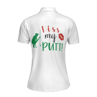 Kiss My Putt Golf Short Sleeve Women Polo Shirt