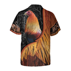 Rooster On The Farm Hawaiian Shirt