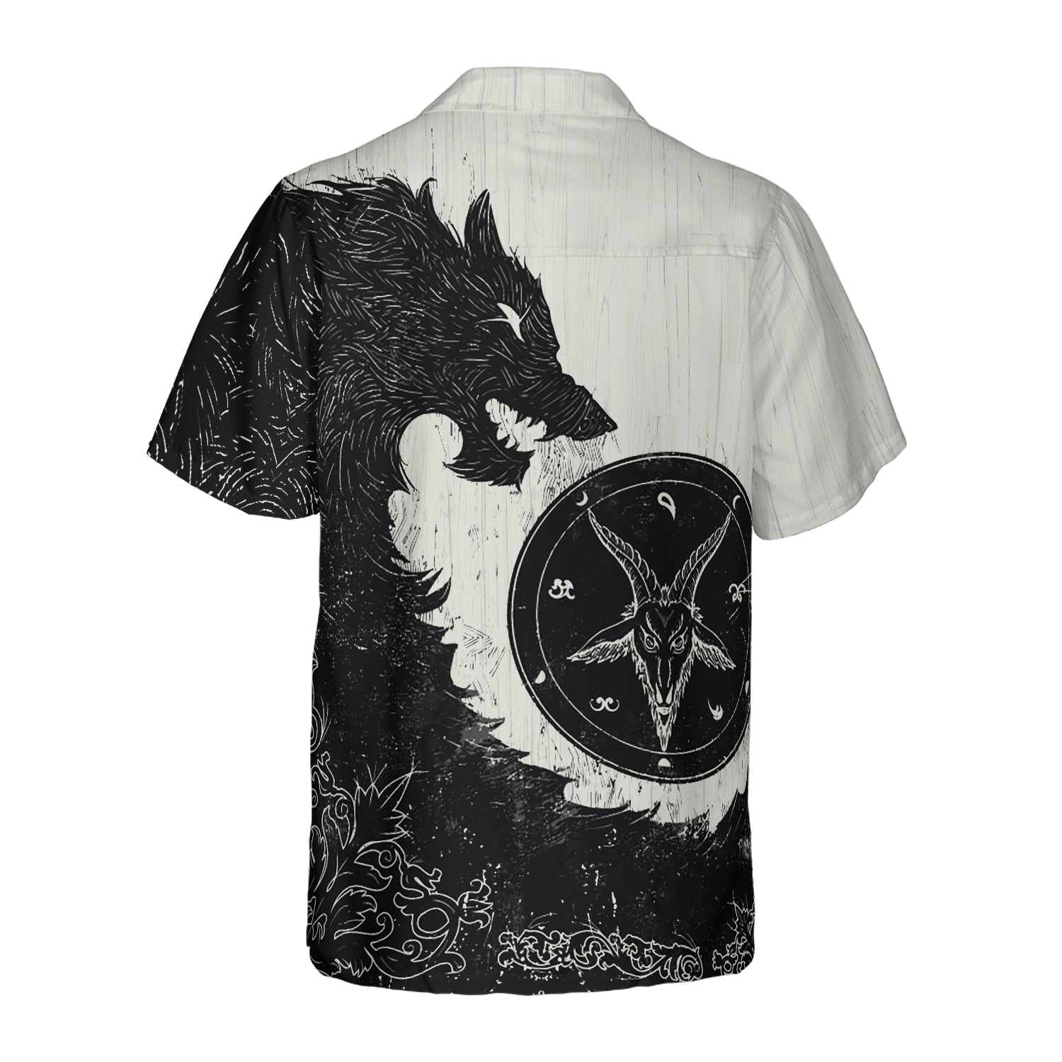 Black Wolf Shirt For Men Hawaiian Shirt