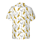 Saxophone Seamless Pattern Hawaiian Shirt