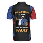 Bowling If I'm Drunk Polo Shirt, Argyle Pattern Polo Shirt Design, Funny Bowling Shirt For Male Players