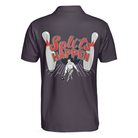 Splits Happen Bowling Polo Shirt, Plaid Pattern Polo Bowling Style Shirt For Male Bowlers, Simple Shirt Design