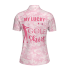 My Lucky Golf Shirt Golf Short Sleeve Women Polo Shirt