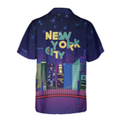 New York City By Night Hawaiian Shirt