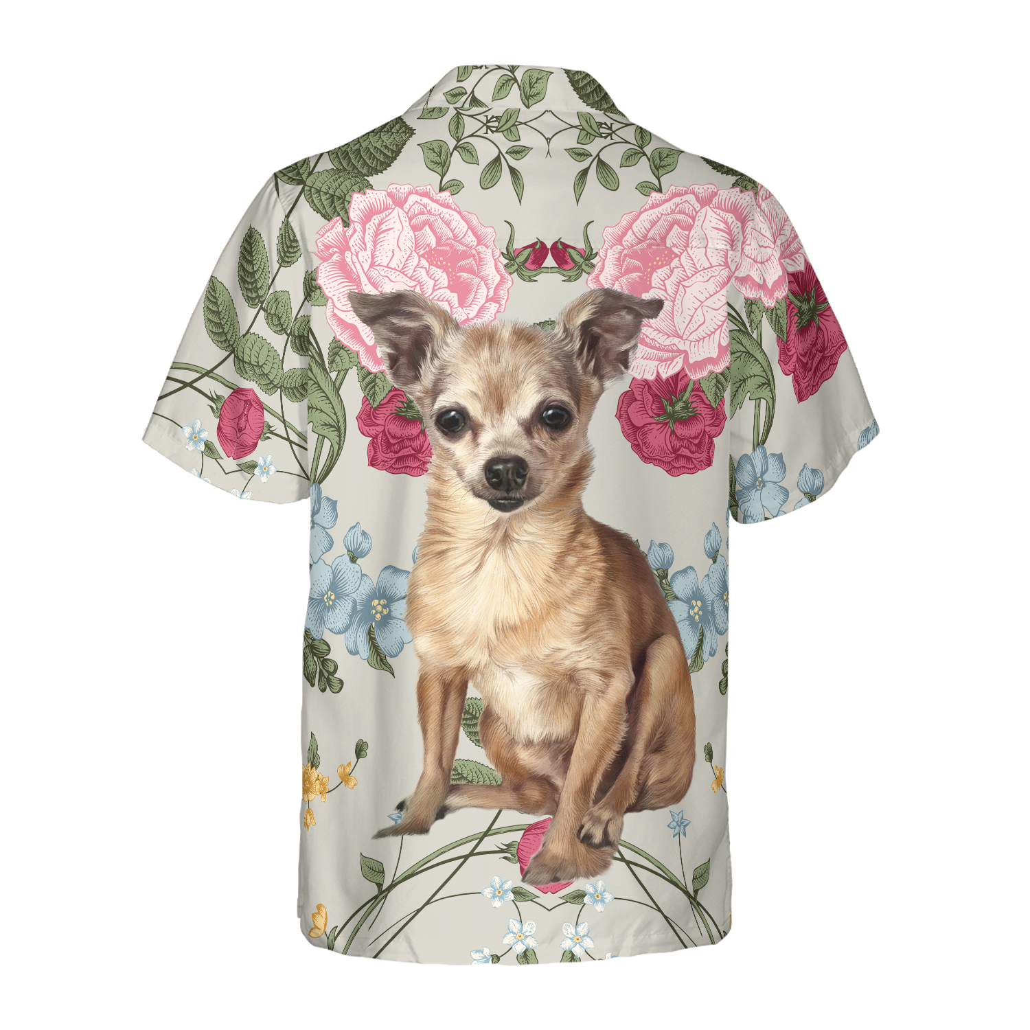 Chihuahua Floral Shirt Hawaiian Shirt