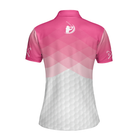 Just A Pink Girl Who Loves Playing Golf Short Sleeve Women Polo Shirt, Pink Argyle Pattern Golf Shirt