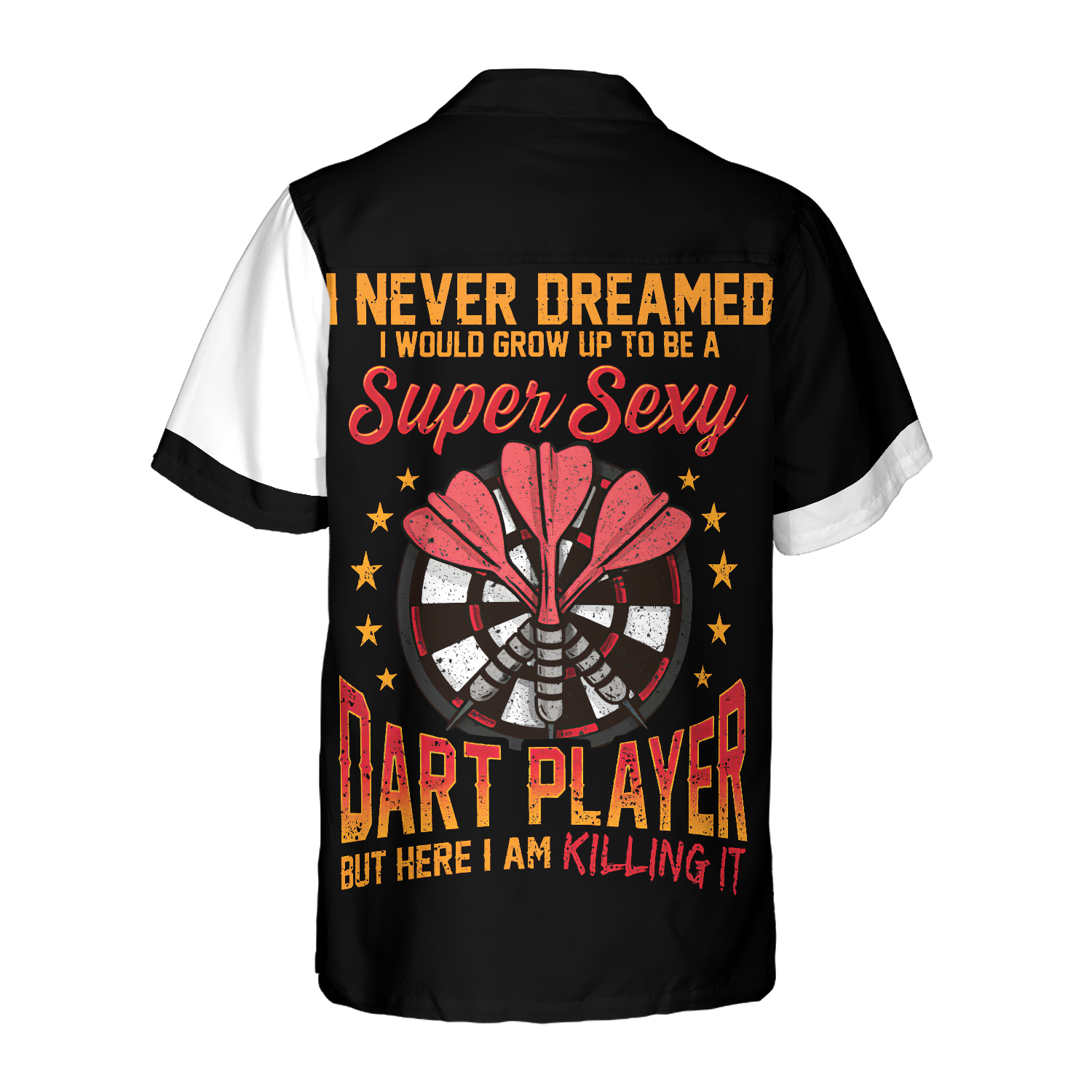 Super Sexy Skull Dart Player Hawaiian Shirt
