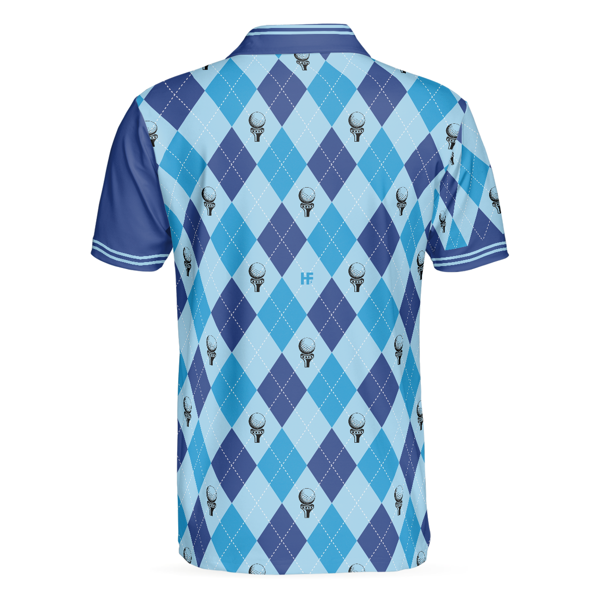 I Love It When My Wife Lets Me Go Golfing Men Polo Shirt, Seamless Pattern Husband Golf Shirt For Men