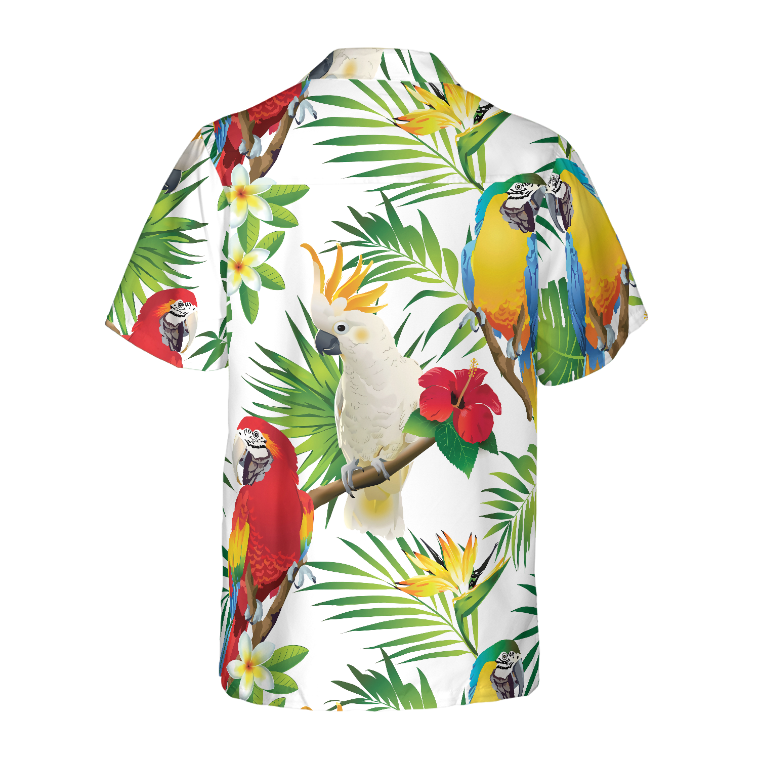 Cockatoo In The Tropical Forest Parrot Shirt Hawaiian Shirt