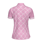 Swing Swear Drink Repeat Pink Golf Short Sleeve Women Polo Shirt, Pink Golfing Shirt For Female Players