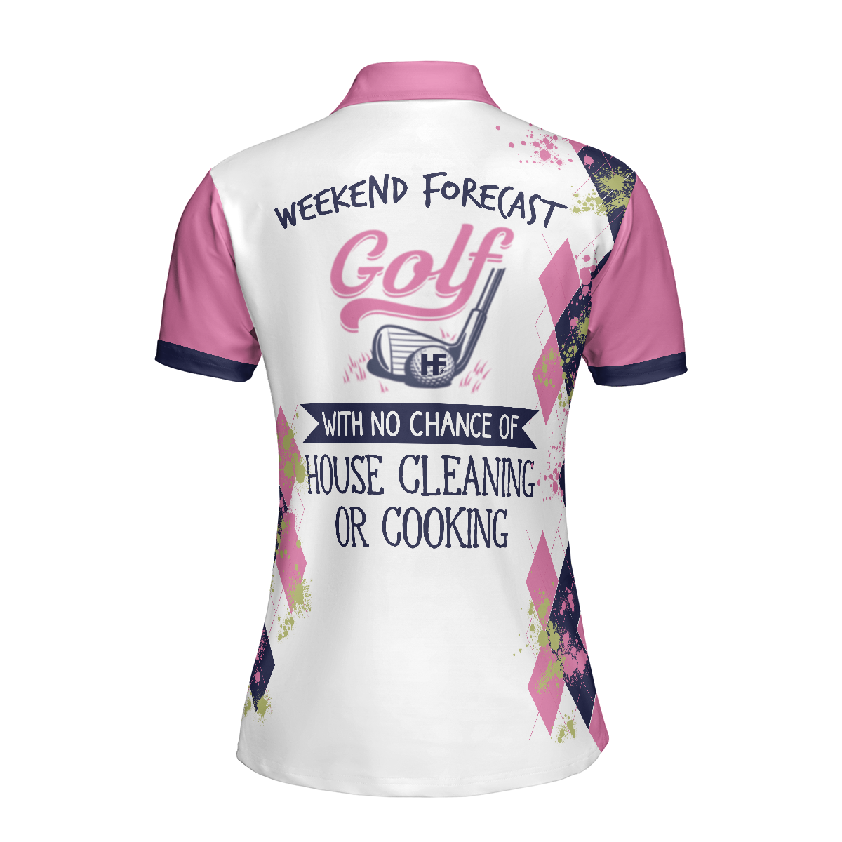 Golfing Weekend Forecast Golf Short Sleeve Women Polo Shirt