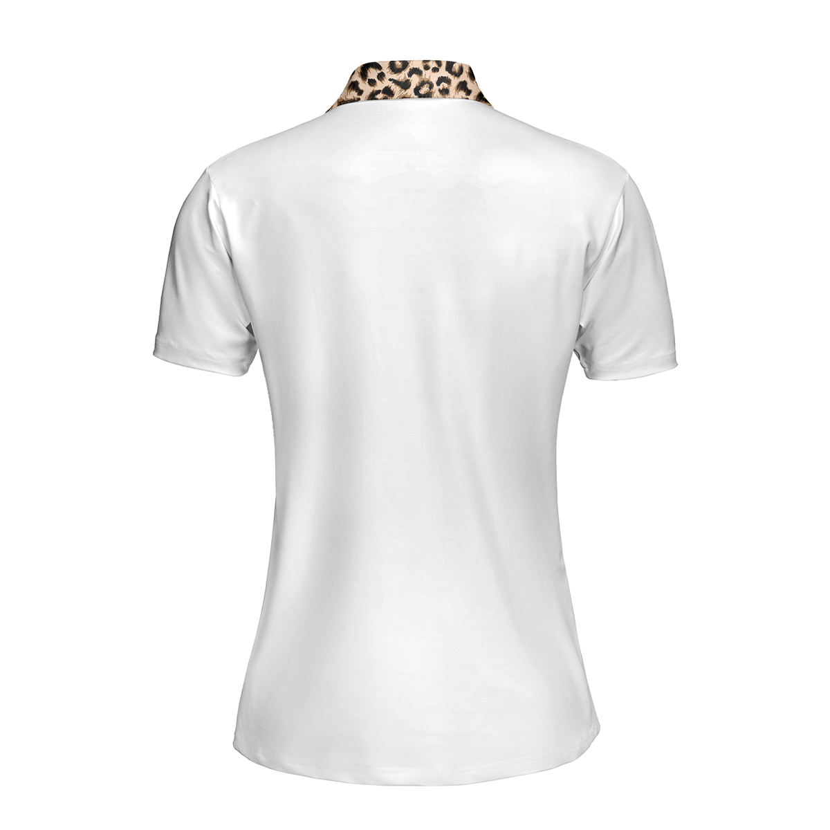 Golf Girl Leopard Pattern Short Sleeve Women Polo Shirt