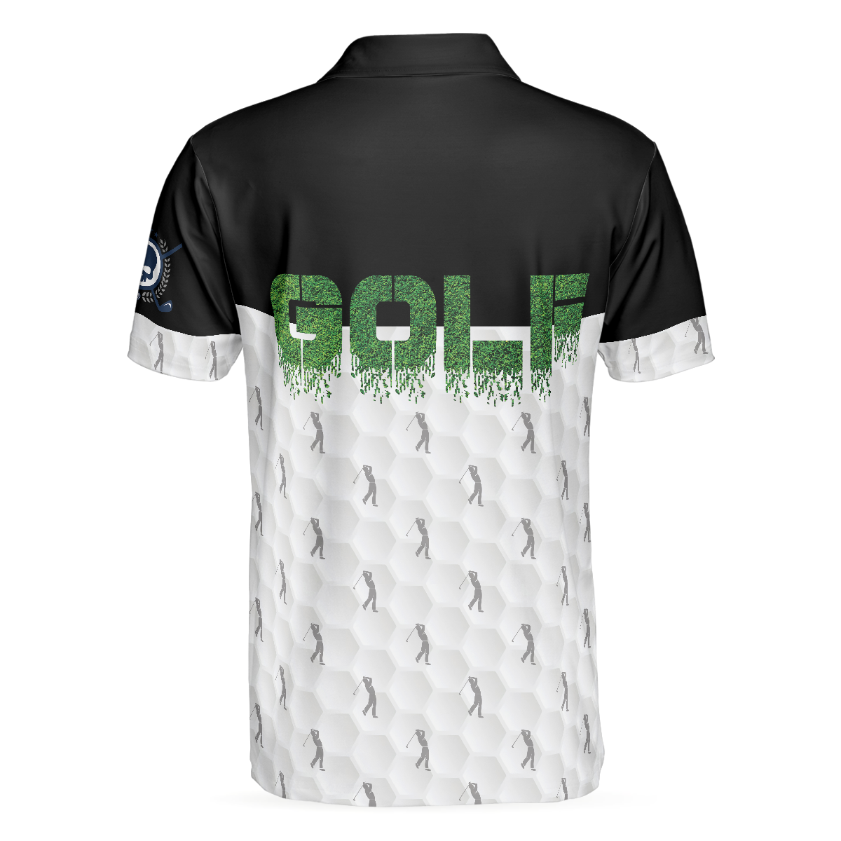 Funny Golfer Seamless Pattern Golf Polo Shirt, Golf Shirt For Men, Best Gift For Golfers