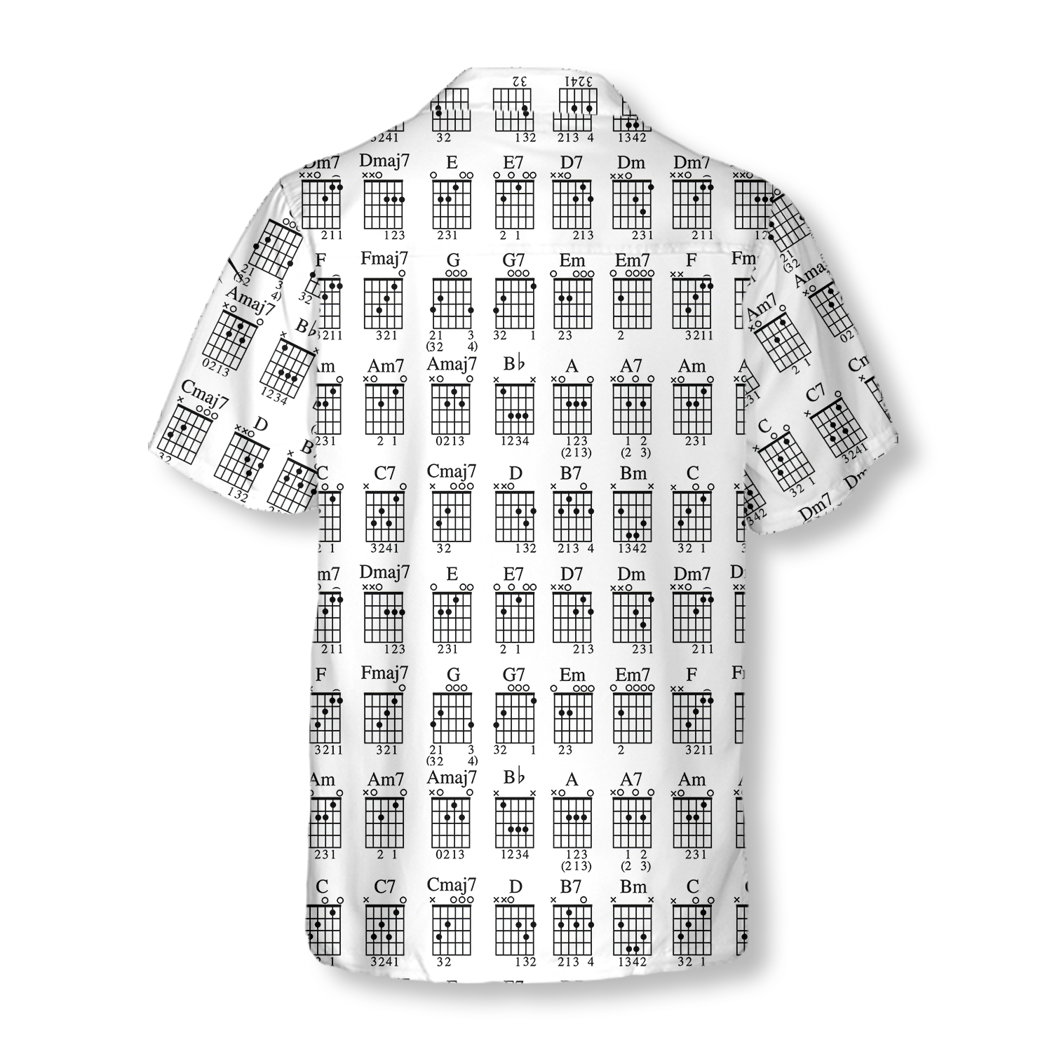 Guitar Chords Chart Hawaiian Shirt