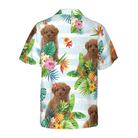 Tropical Flower With Poodle Hawaiian Shirt