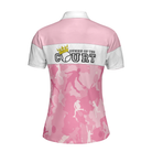 Queen Of The Court Short Sleeve Women Polo Shirt, White And Pink Shirt For Women, Unique Female Tennis Gift