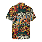 Traditional African Mixed Animal Skin Hawaiian Shirt