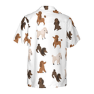 Puppies Run Around Poodle Shirt Hawaiian Shirt