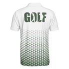Golf Texture Aluminium Short Sleeve Polo Shirt, Triangle Geometric Polo Shirt, Best Golf Shirt For Men - Hyperfavor