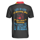 Life Is Like A Bowling Ball Polo Shirt, Colorful tenpin Bowling Shirt For Men, Gift Idea For Bowling Lovers