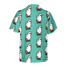 Ducks In Tiffany Blue Hawaiian Shirt