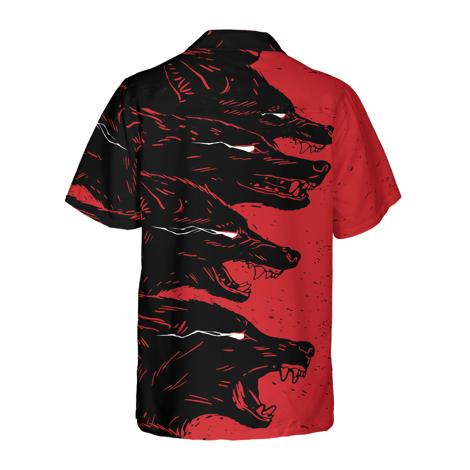 Dangerous Black Wolf Hawaiian Shirt