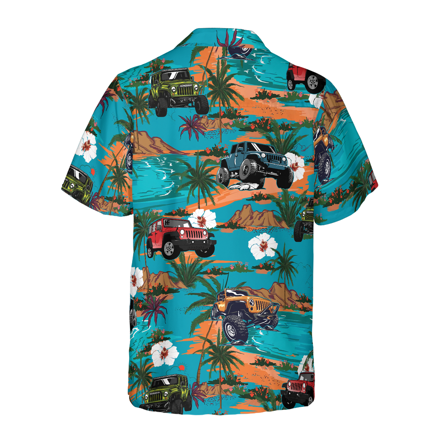 Jeep Car Retro Summer Hawaiian Shirt