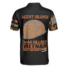 The War Is Over But The Battle Continues Agent Orange Dioxin Polo Shirt, American Flag Golf Shirt