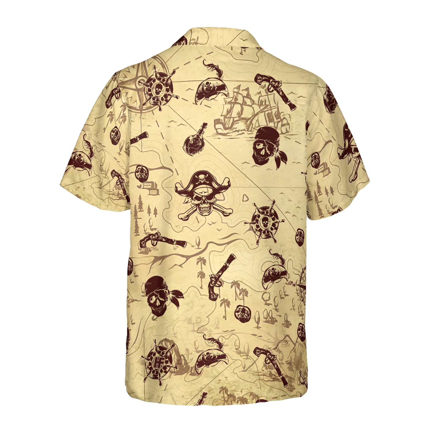 Pirate Pattern Hawaiian Shirt