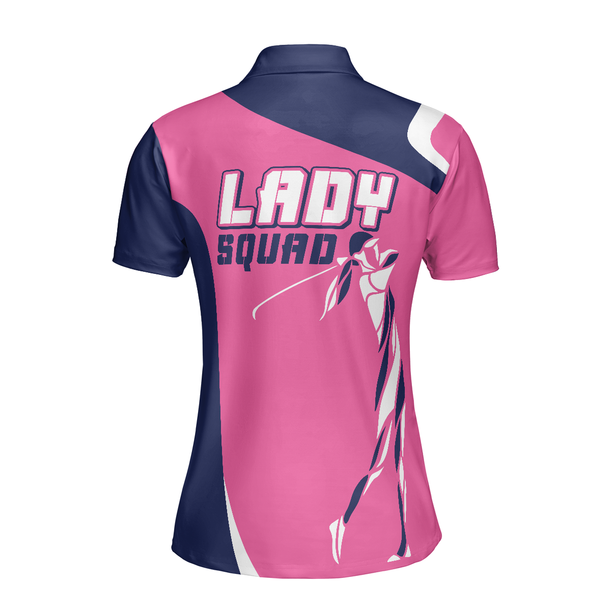 Lady Squad Golf Girl V2 Short Sleeve Women Polo Shirt, Pink Golf Shirt For Ladies, Cool Golf Gift For Women