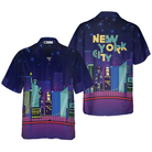 New York City By Night Hawaiian Shirt
