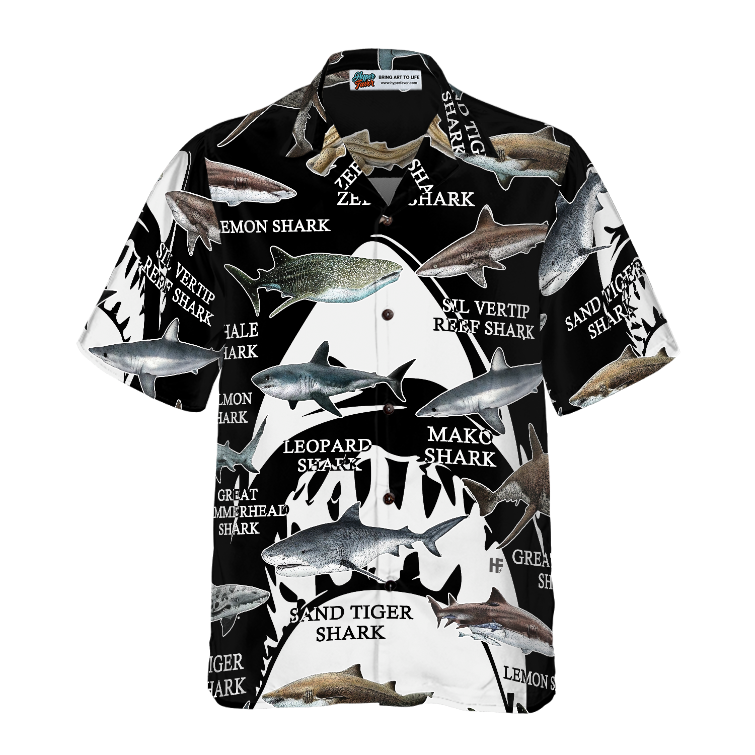 Sharks Of The World Hawaiian Shirt