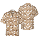 Cute Sloth Seamless Pattern Shirt For Men Hawaiian Shirt