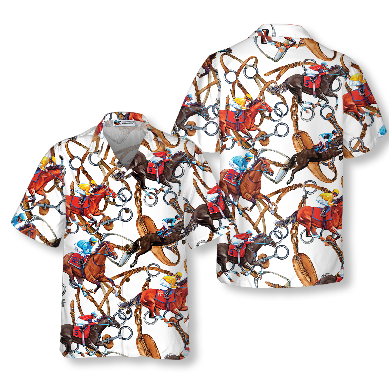 Horse Racing Shirt For Men Hawaiian Shirt