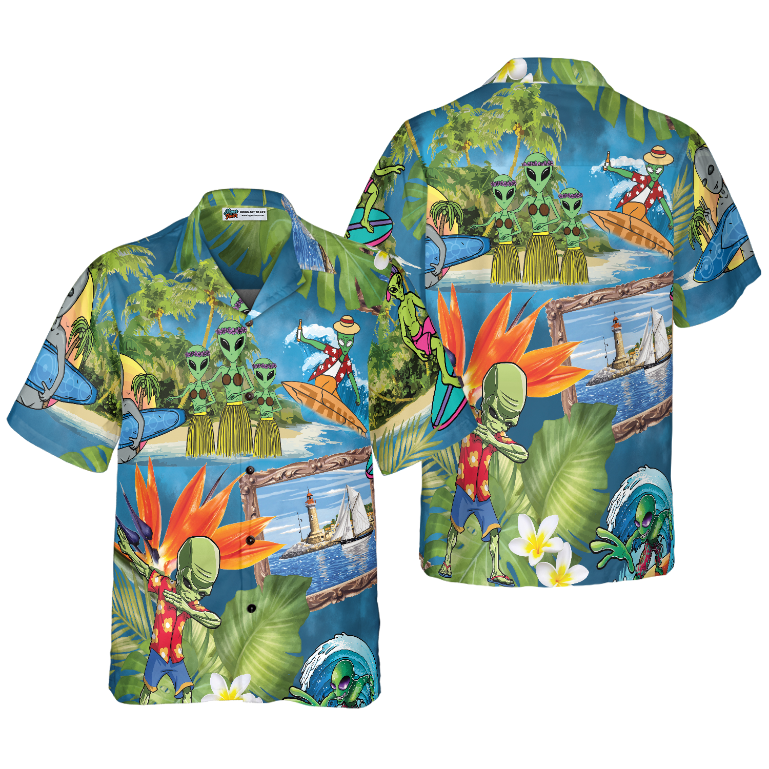 Alien Tropical Summer Hawaiian Shirt