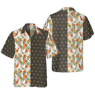Bold Geometric Parrot Palm Hawaiian Shirt