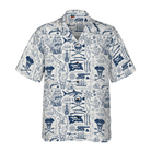 Vintage Pirate And Nautical Symbols Hawaiian Shirt