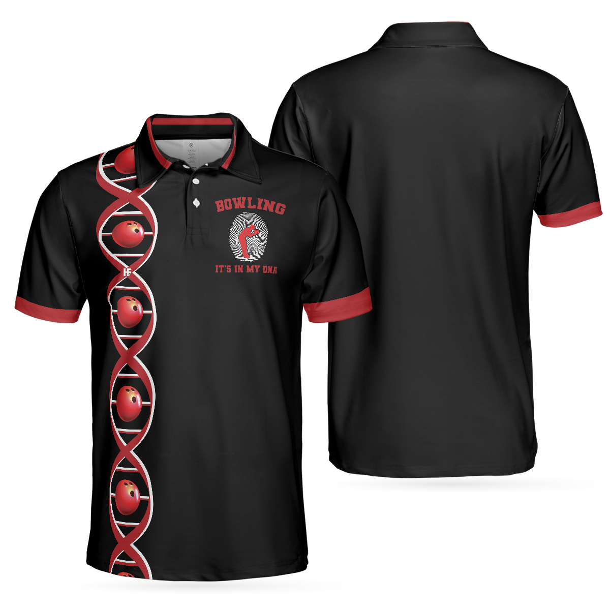 Bowling It's In My DNA Polo Shirt, Swag Bowling Polo Shirt For Male Bowlers, Best Bowling Gift Idea