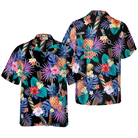 Barber Tools & The Tropical Leaves Hawaiian Shirt
