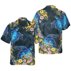 Floral Sea Turtle Hawaiian Shirt