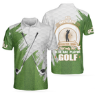 All Men Are Created Equal But Only The Best Playing Golf Polo Shirt, Green And White Polo Golf Shirts For Men