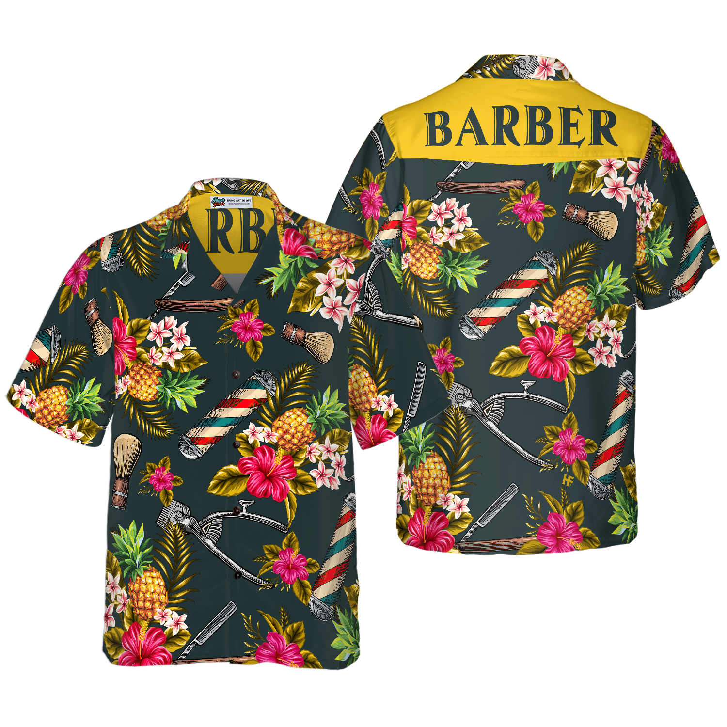 Barber Tools Hawaiian Shirt