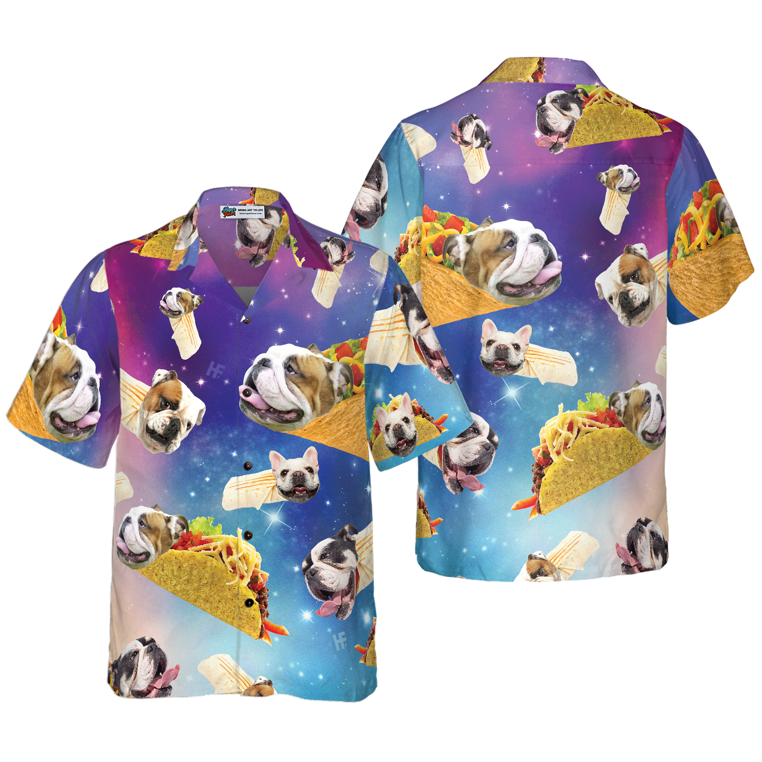 Taco Bulldog Shirt For Men Hawaiian Shirt