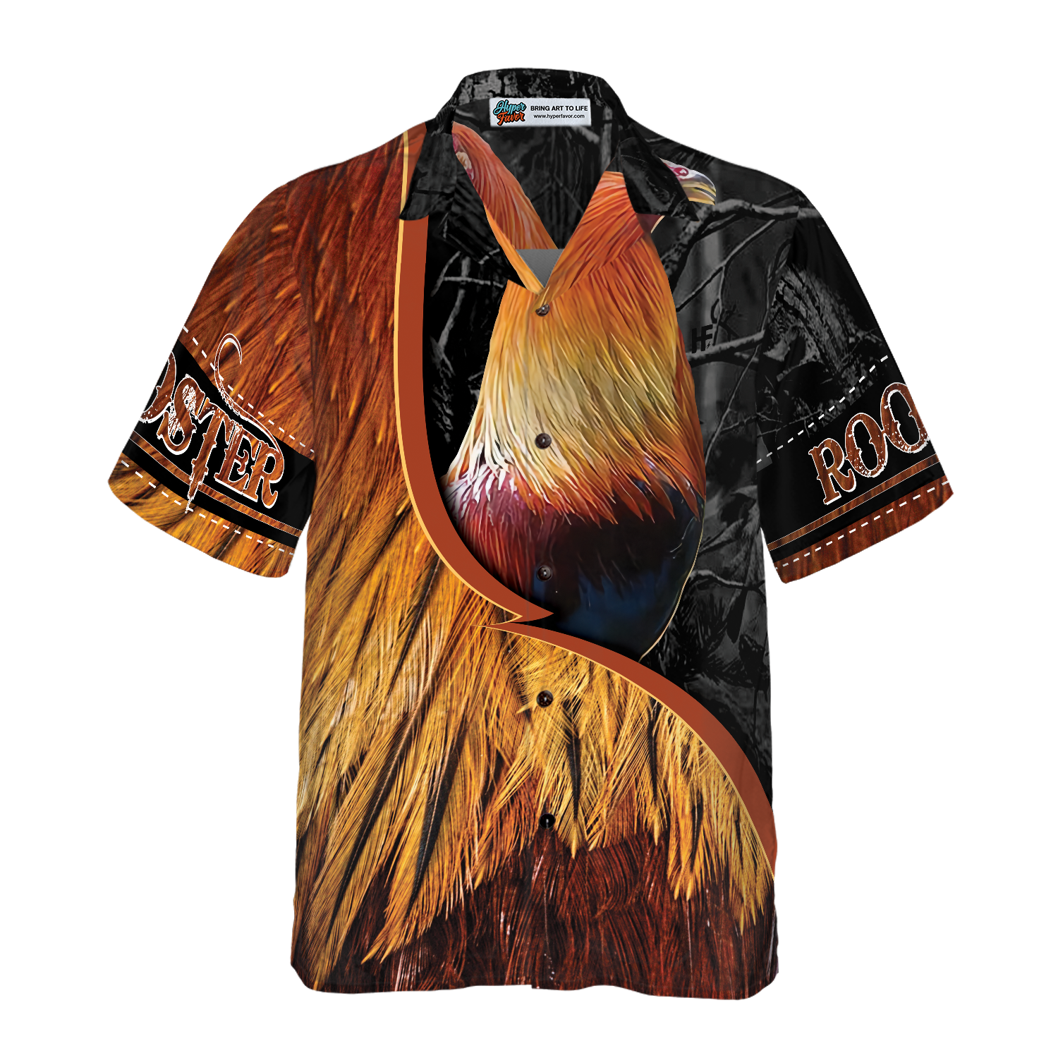 Rooster On The Farm Hawaiian Shirt