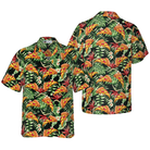 Funky Tropical Pizza Shirt For Men Hawaiian Shirt
