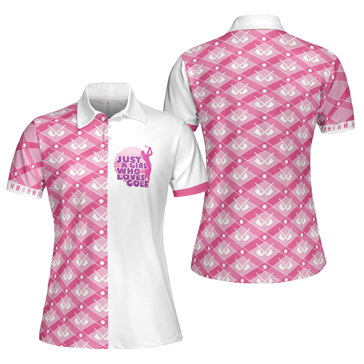 Just A Girl Who Loves Golf Short Sleeve Women Polo Shirt