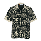 Retro Halloween Beer Party Hawaiian Shirt